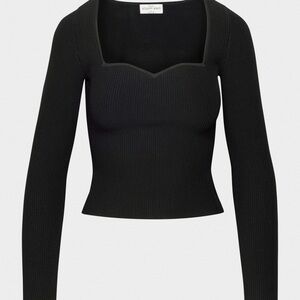 Aritzia Babaton Sculpt Knit Sweetheart Longsleeve